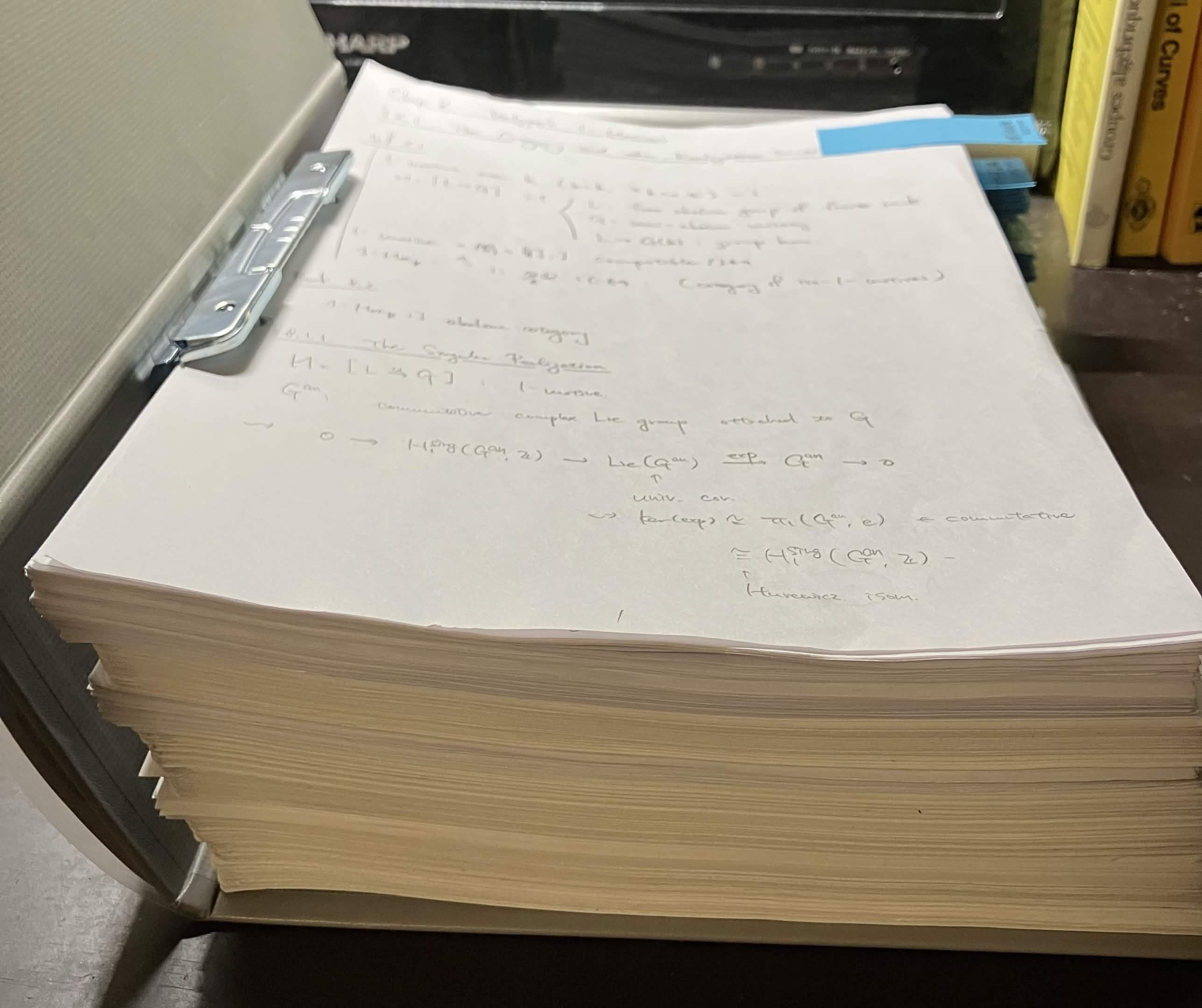 handwritten notes